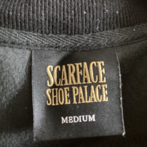 Scarface Jacket Velour Track Suit Black M - Picture 9 of 9